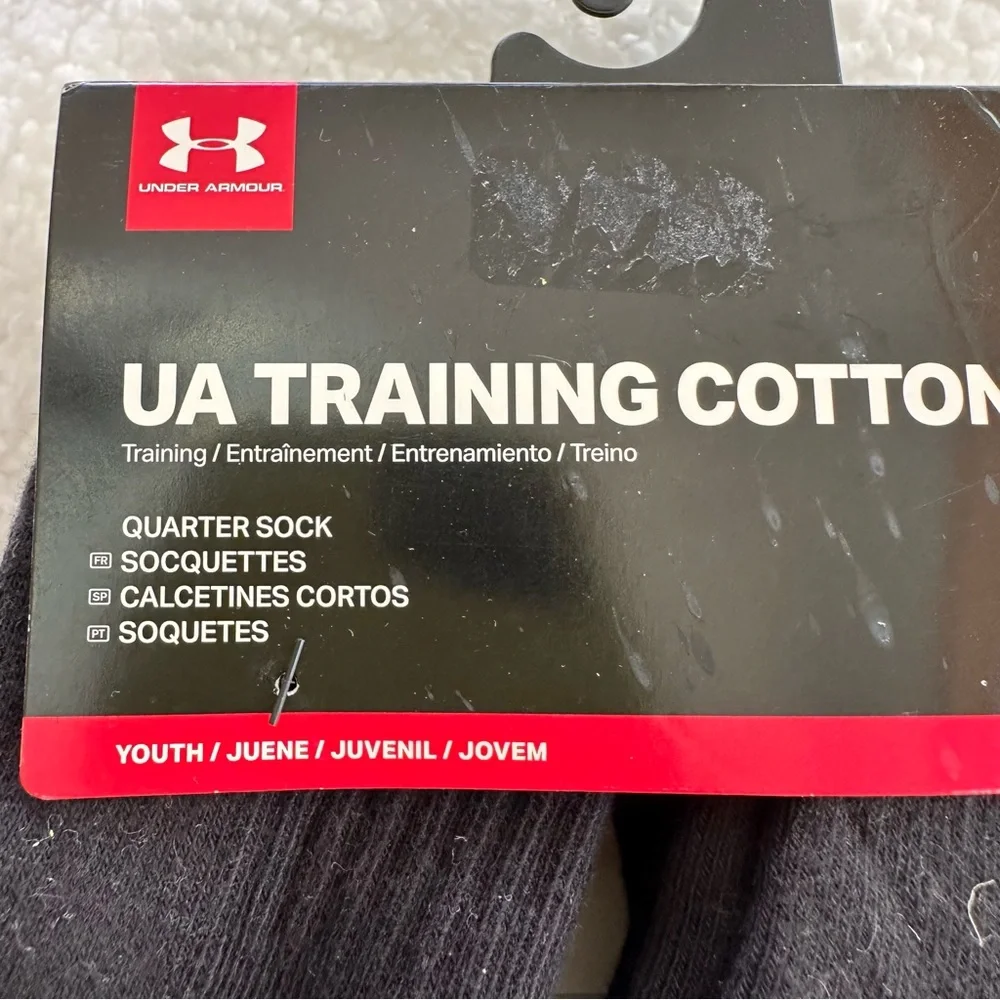 Youth Under Armour Black Socks